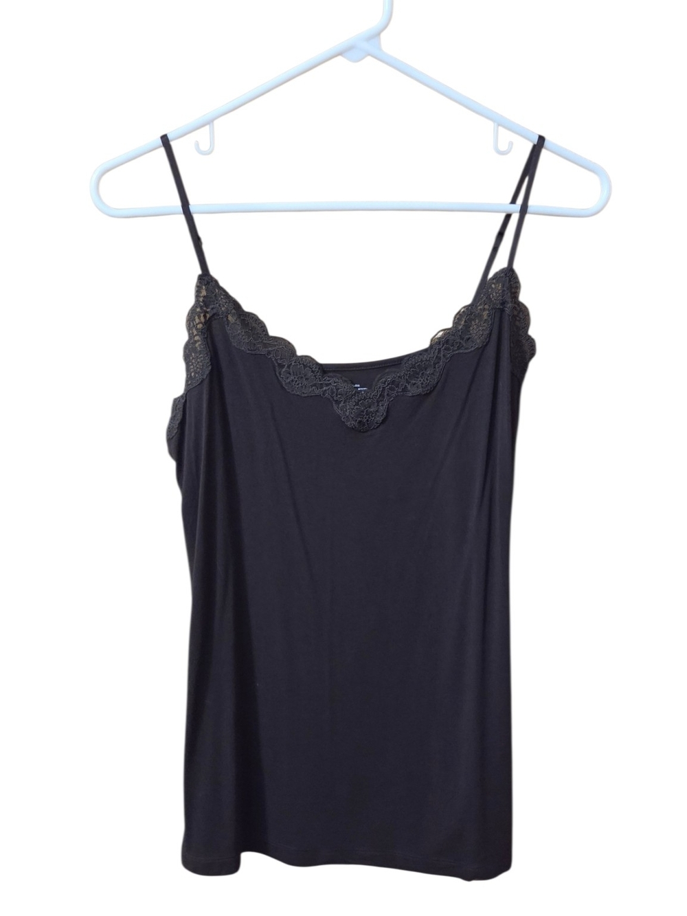LOFT Brown Lace-Trim Slip Cami